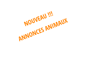 NOUVEAU !!!  ANNONCES ANIMAUX